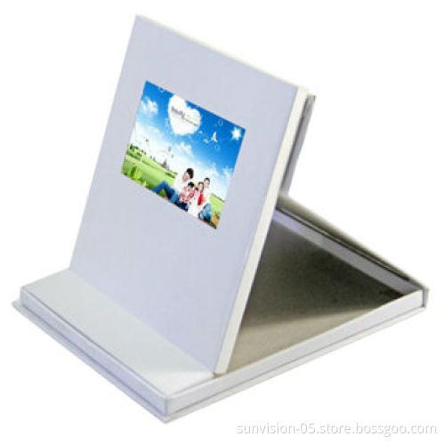 Video greeting card for advertising gift